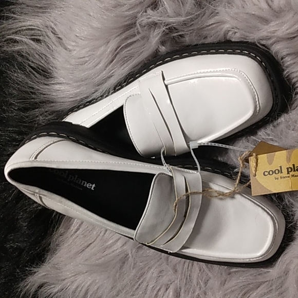 CHUNKY platform Shoe loafer Steve Madden Cool Planet 8.5M - Picture 4 of 15